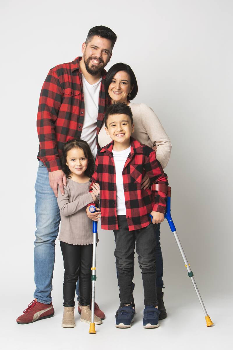 Chris Lindsay Doren junto a su familia