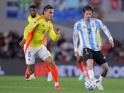 Partido de alta tensión: Argentina rescató un empate en el final ante Colombia