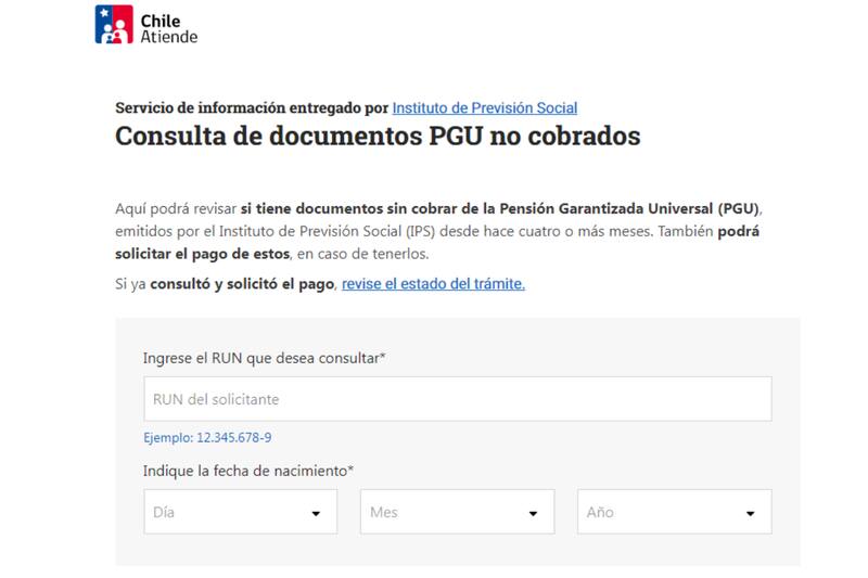 Con tu RUT y fecha de nacimiento puedes conocer si tienes cobros pendientes.