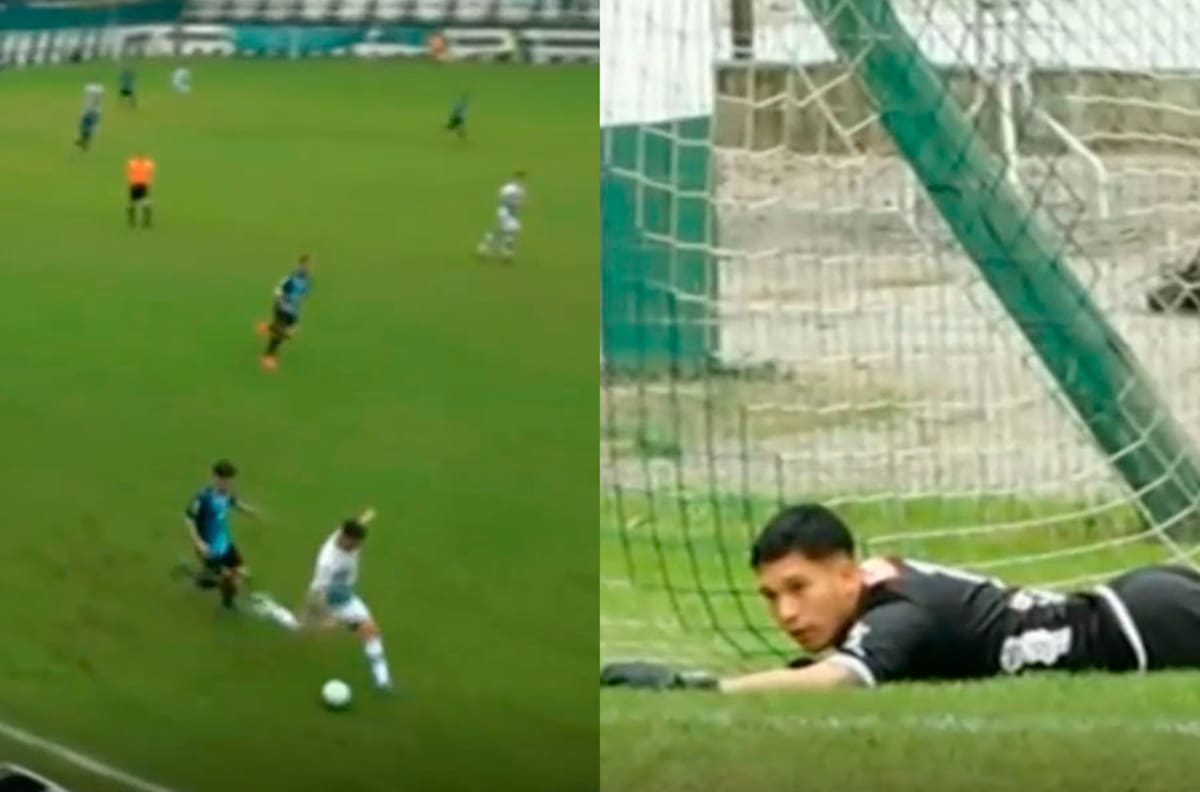 El insólito autogol de mitad de cancha que se vio en el Fútbol Uruguayo