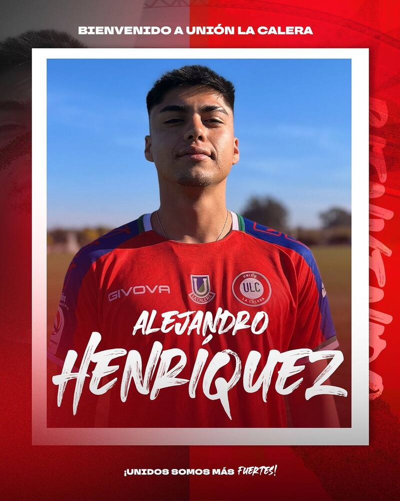Alejandro Henríquez fue presentado en Unión La Calera.