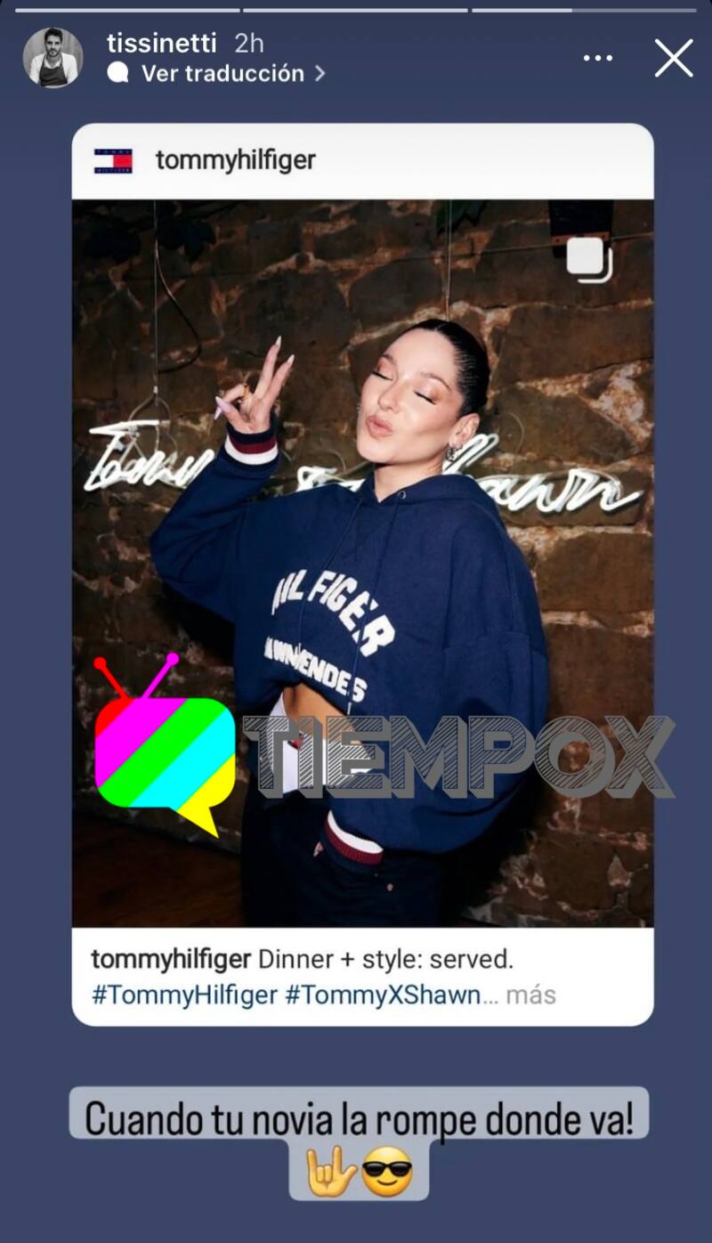 Kel Calderón en las historias de Renzo Tissinetti / Créditos: Instagram