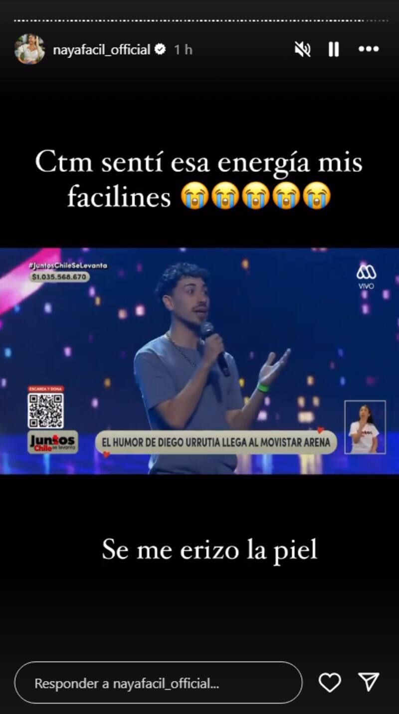 agradeció a Diego Urrutia por su mención.