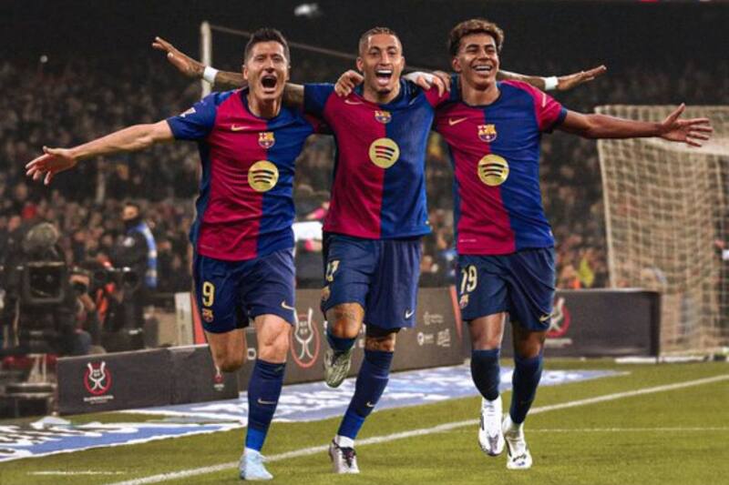 al Real Madrid en la Supercopa de España, que se jugó en el Medio Oriente.