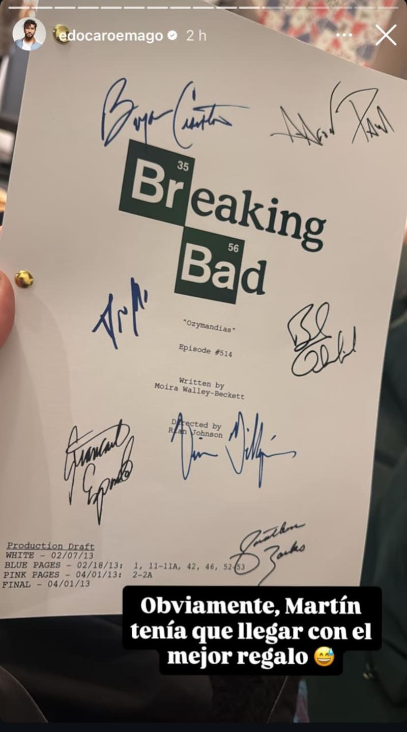 El comediante recibió un especial regalo de su yerno, Martín.