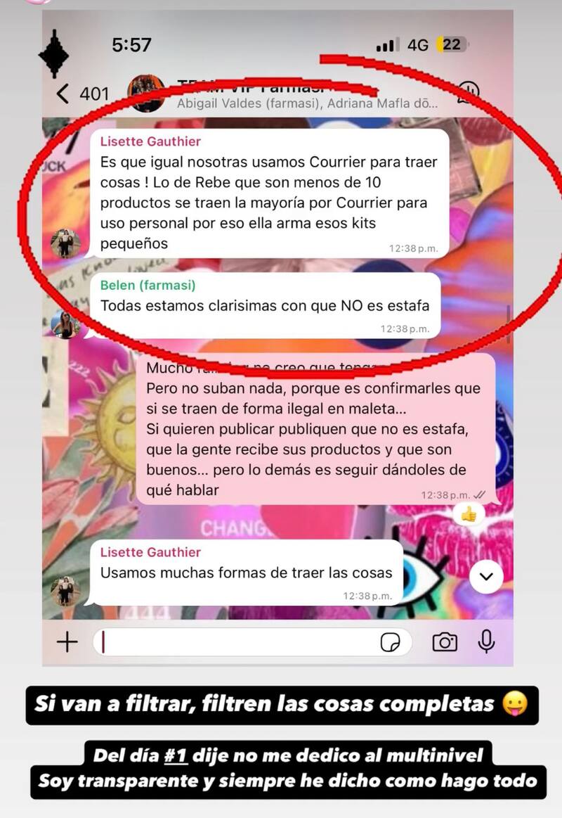 La polola de Nano Calderón se defendió de las críticas.