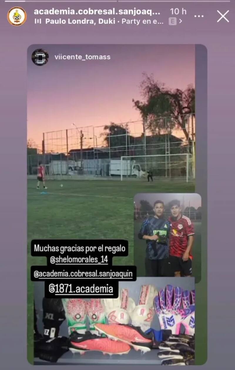 Marcelo Morales apareció con una camiseta del New York Red Bulls.