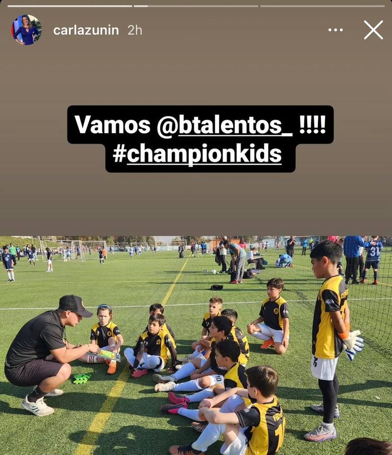 El equipo de Facundo Fariña preparándose para el partido / Instagram