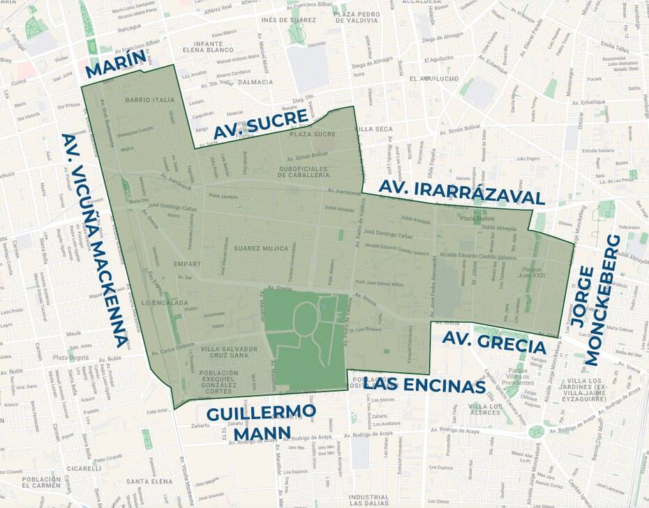 Este es el sector que se verá afectado por el corte de agua que comenzará este miércoles.