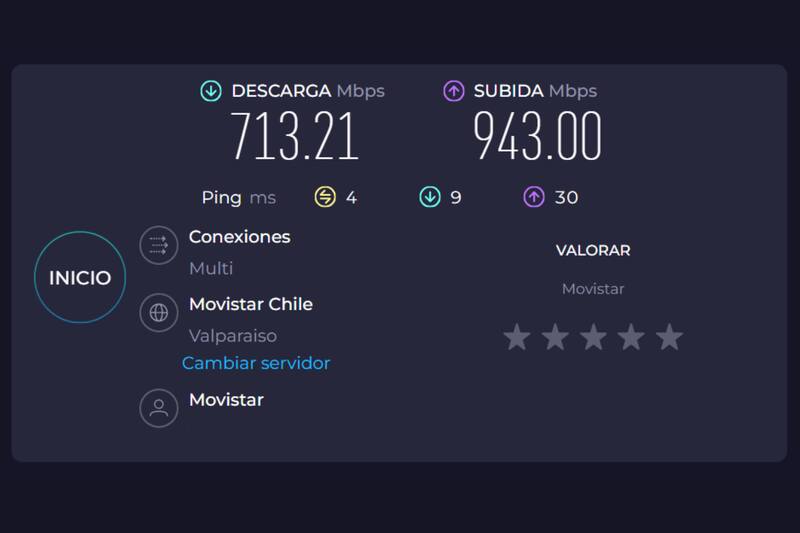 Los datos que aparecerán al realizar la prueba son los siguientes.