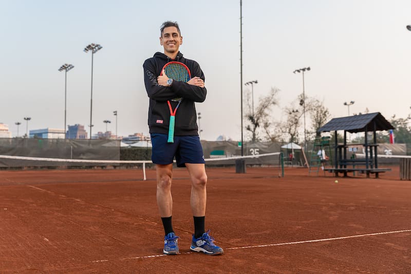 Espera que el ATP de Santiago se siga jugando en arcilla... aunque su superficie favorita es el pasto. Foto: Felipe Escobedo