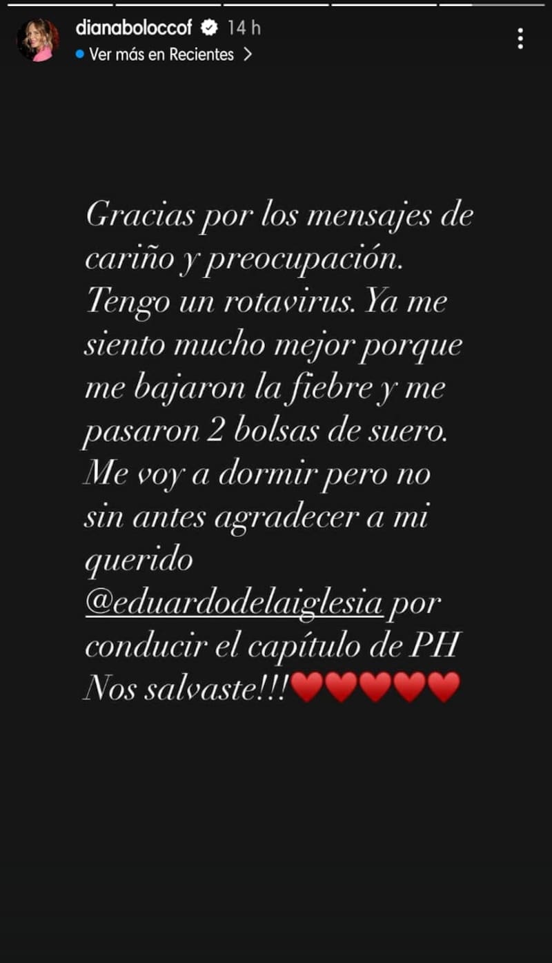 La animadora utilizó sus redes sociales para agradecer a Eduardo de la Iglesia por reemplazarla en Podemos Hablar.