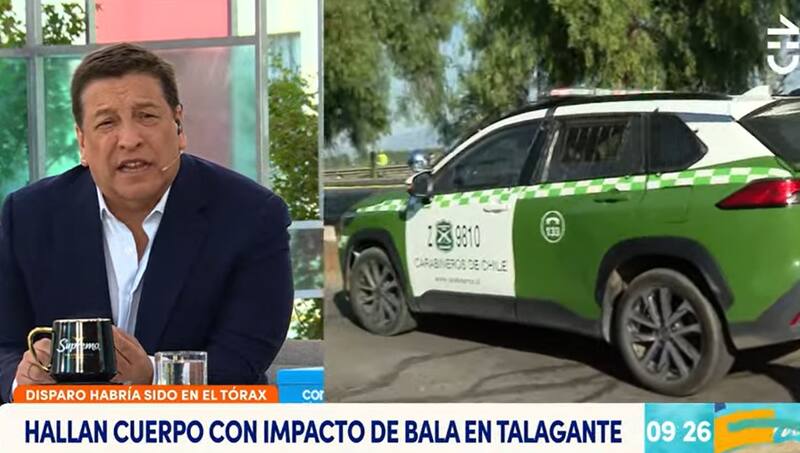 El animador fue reemplazado en su ausencia por Rafael Cavada. Créditos: Pantallazo CHV