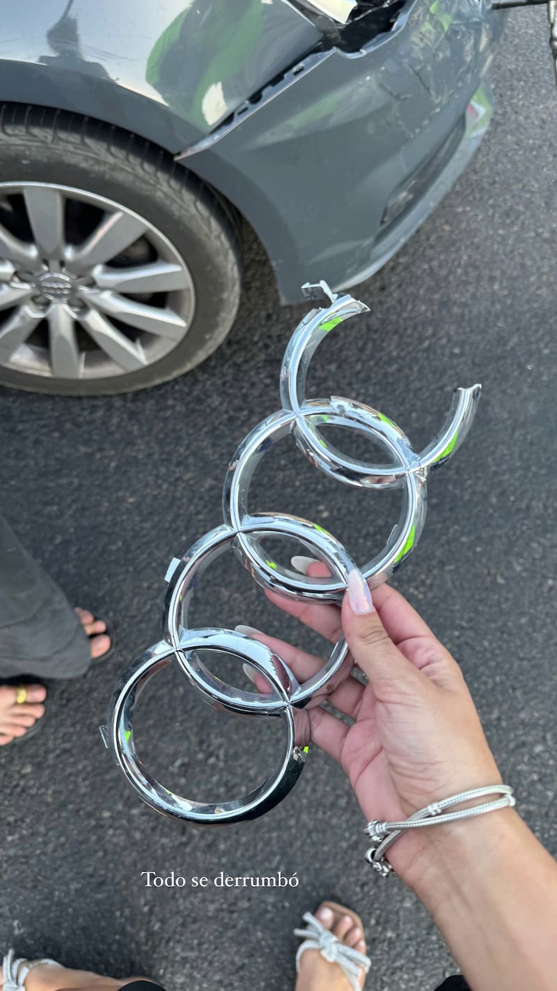 Una de las imágenes que dejó el choque.