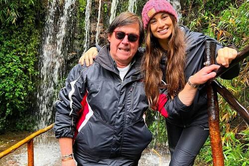 "Me pidió que lo trajera a la montaña": Tita Ureta disfrutó una relajada tarde de esquí con su querido papá, Emeterio Ureta
