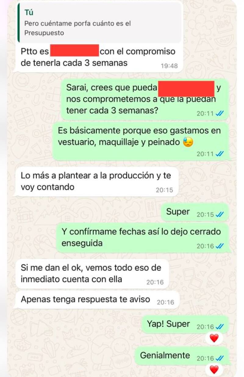 Michelle Carvalho desmintió a Carlos Valencia.