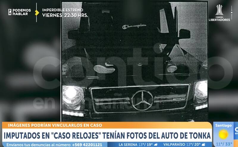 Aparece en la carpeta investigativa del "Caso Relojes". Créditos: CHV.