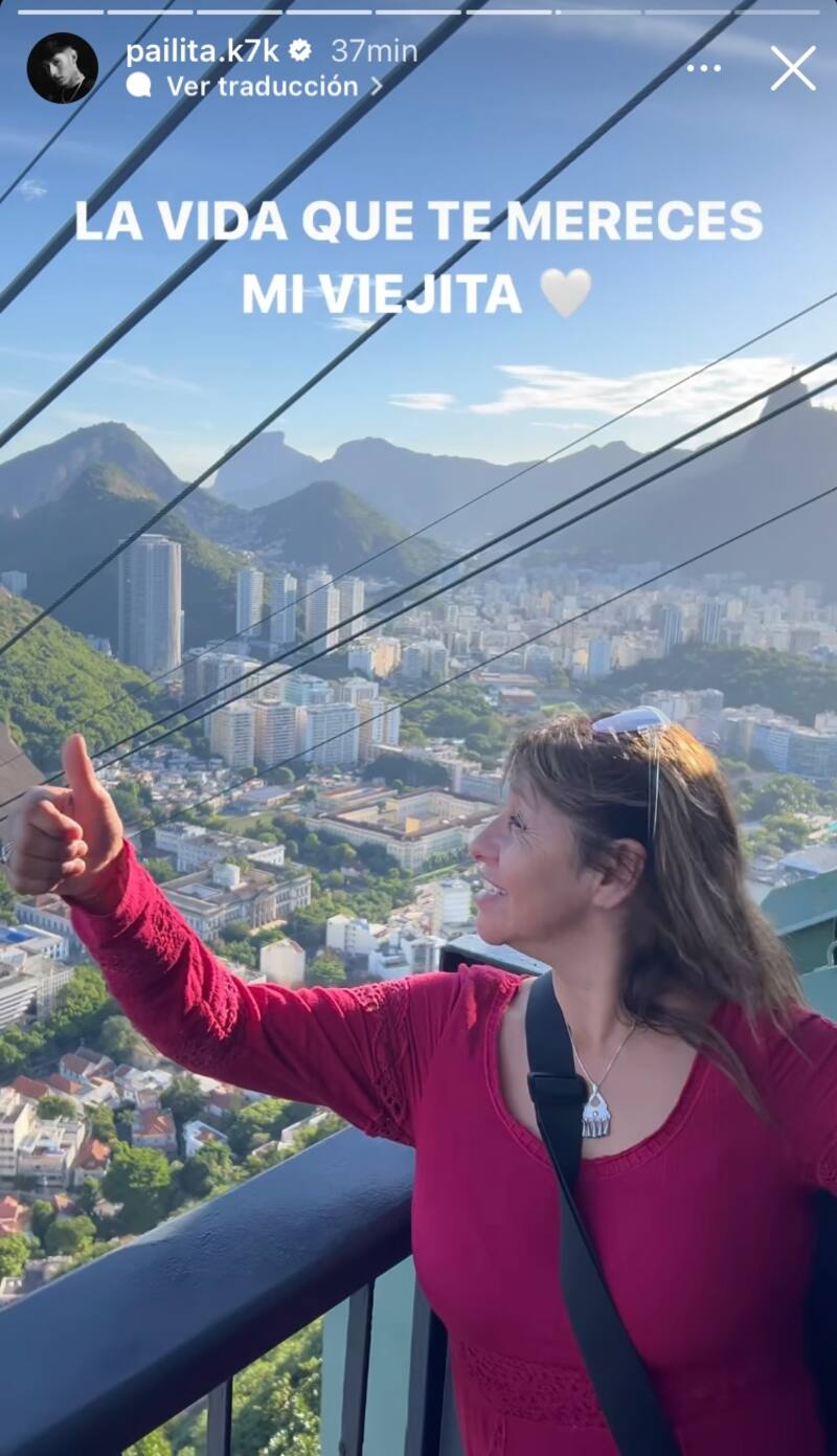 La madre de Pailita en Río de Janeiro / Créditos: Instagram