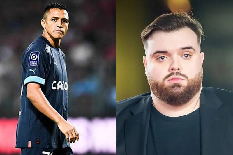 El streamer español mostró su debilidad por Alexis Sánchez.