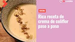 Receta de crema de coliflor: Revisa cómo preparar este rico plato paso a paso