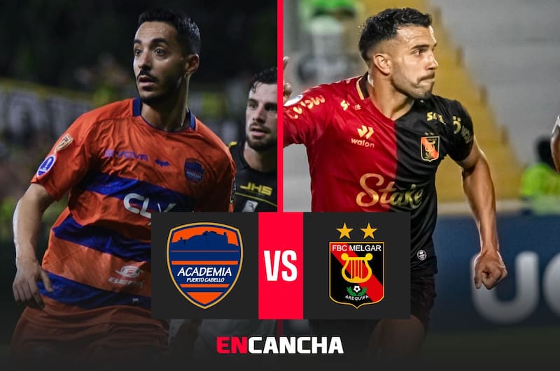 por la fecha 5 de Copa Sudamericana. Foto: Prensa A. Puerto Cabello y Melgar.