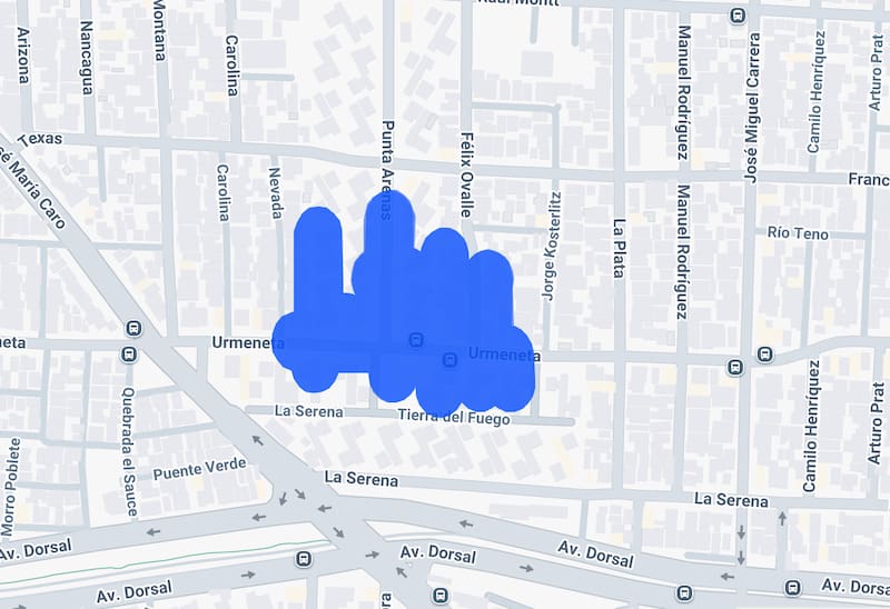 Zonas afectadas en la comuna. Foto: Enel