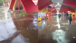 VIDEO | ¡Inundado! Las deplorables condiciones del Estadio Santa Laura ante las intensas lluvias