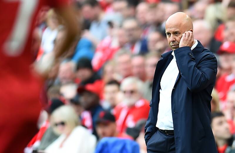 Arne Slot, entrenador del Liverpool. Foto: EFE.
