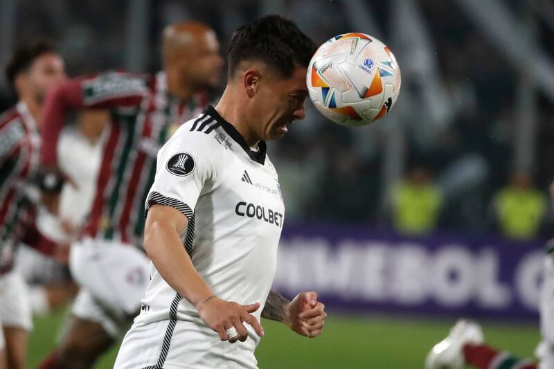 Cristián Zavala enColo Colo vs Fluminense. Agencia Aton