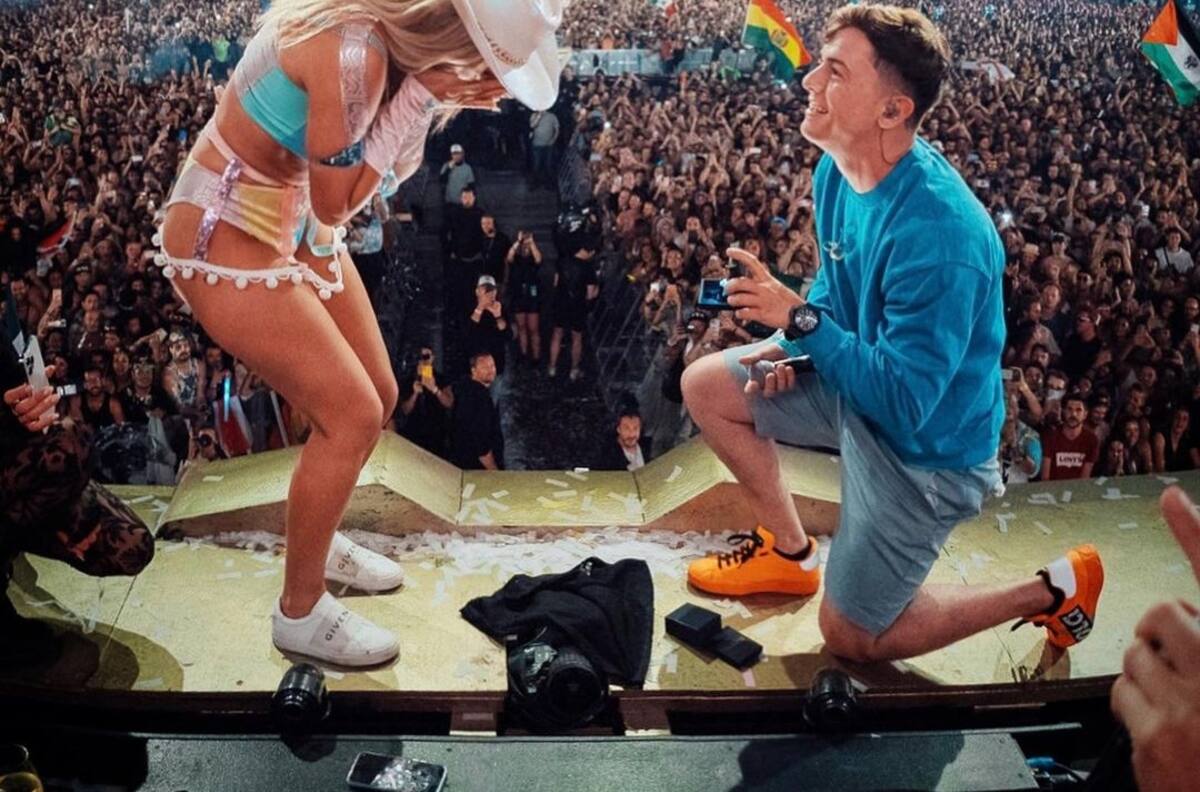 En medio de un festival musical: La increíble petición de matrimonio de Guaynaa a Lele Pons
