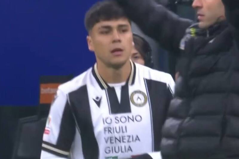 ingresó en el minuto 75 ante el Inter de Milán.