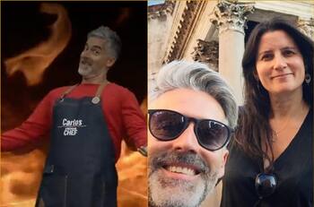 Carlos Díaz confiesa que su esposa, Camila Videla, lo incentivó a participar en "El Discípulo del Chef": "Siempre me apoya en todas las locuras"
