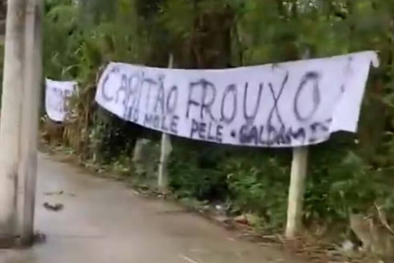 El lienzo contra Pablo Galdames en el centro de entrenamiento de Vasco da Gama.