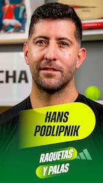 Hans Podlipnik en Raquetas y Palas