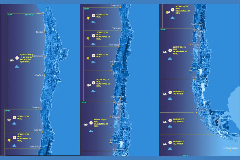 Las Marejadas se mantendrán hasta el viernes.
