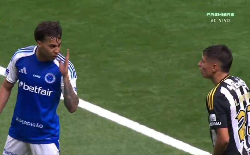 fue protagonista del Clásico Mineiro. Foto: Captura