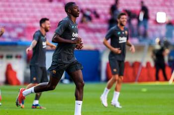Dembélé recibió alta médica en Barcelona y podría tener minutos ante Bayern Munich por Champions