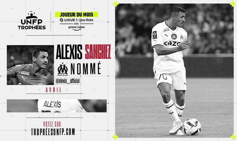 Alexis Sánchez está nominado al premio al mejor jugador del mes de la liga francesa