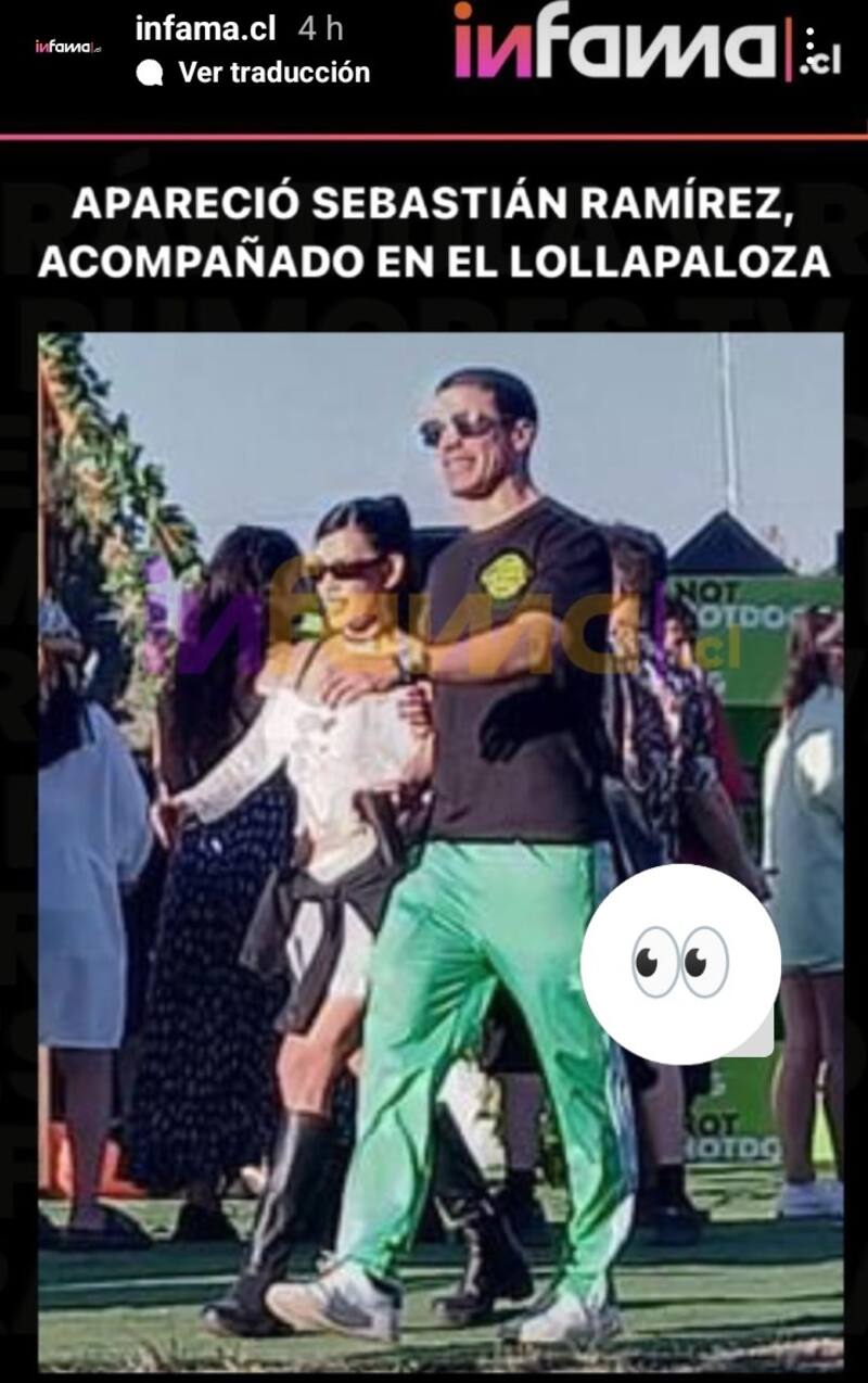 Camila Campos y Sebastián Ramírez. Créditos: Instagram
