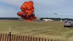 VIDEO | El conductor falleció: Camión chocó y explotó durante un espectáculo aéreo en Michigan