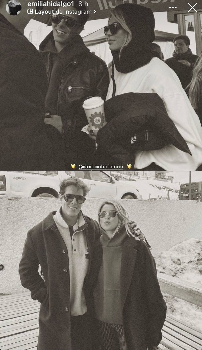 Emilia Hidalgo felicitó a Máximo Ménem.