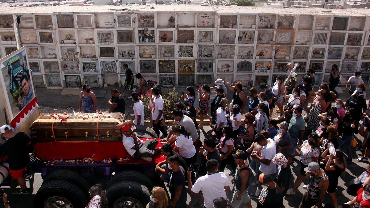 Así fue el masivo funeral para despedir al camionero Byron Castillo en Antofagasta