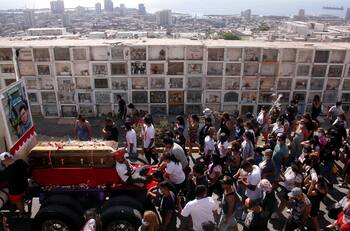 Así fue el masivo funeral para despedir al camionero Byron Castillo en Antofagasta