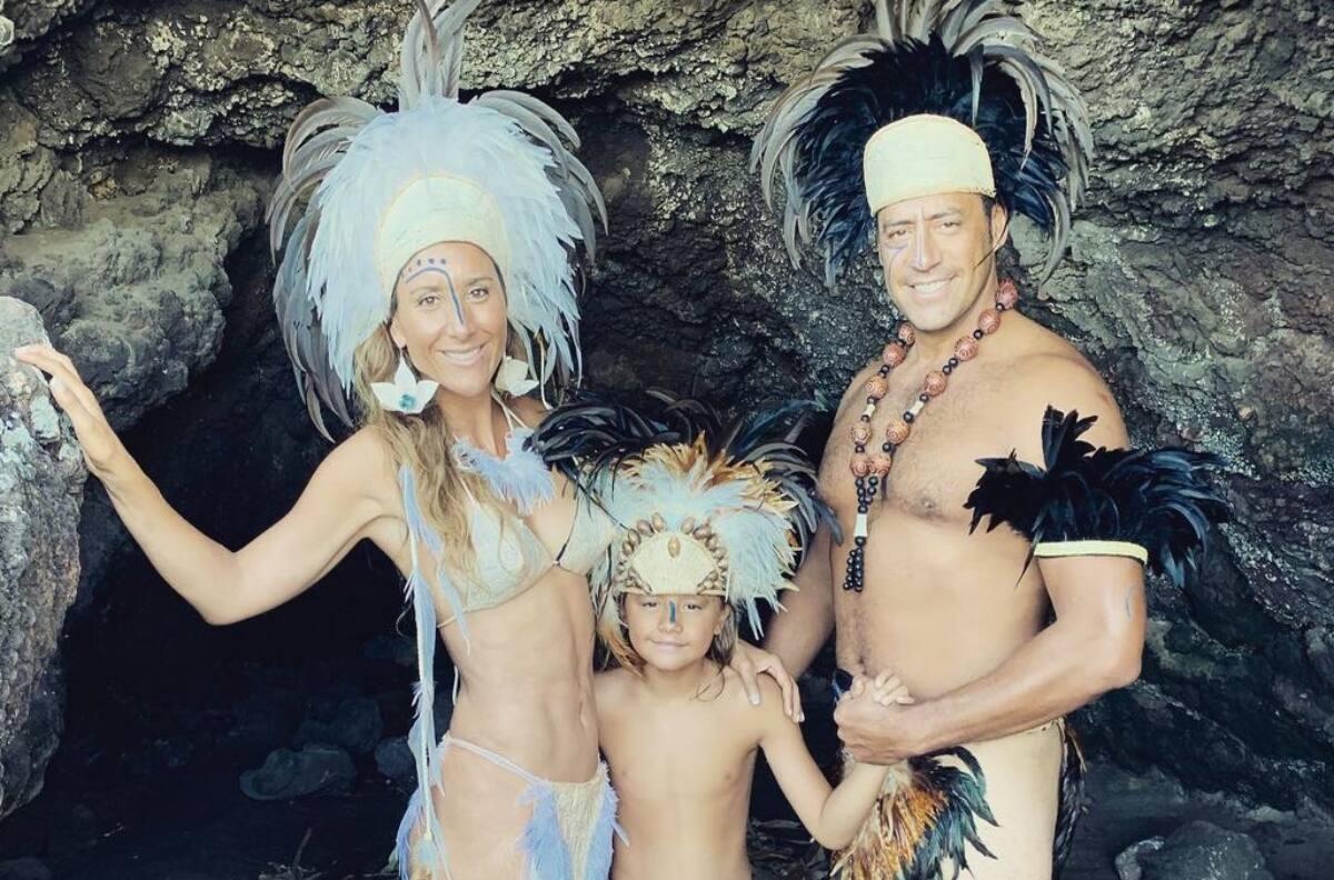 “Representando su cultura mi Tarzán”: El orgullo de Fran Ayala y Hotuiti por la primera presentación de su hijo Hotunui
