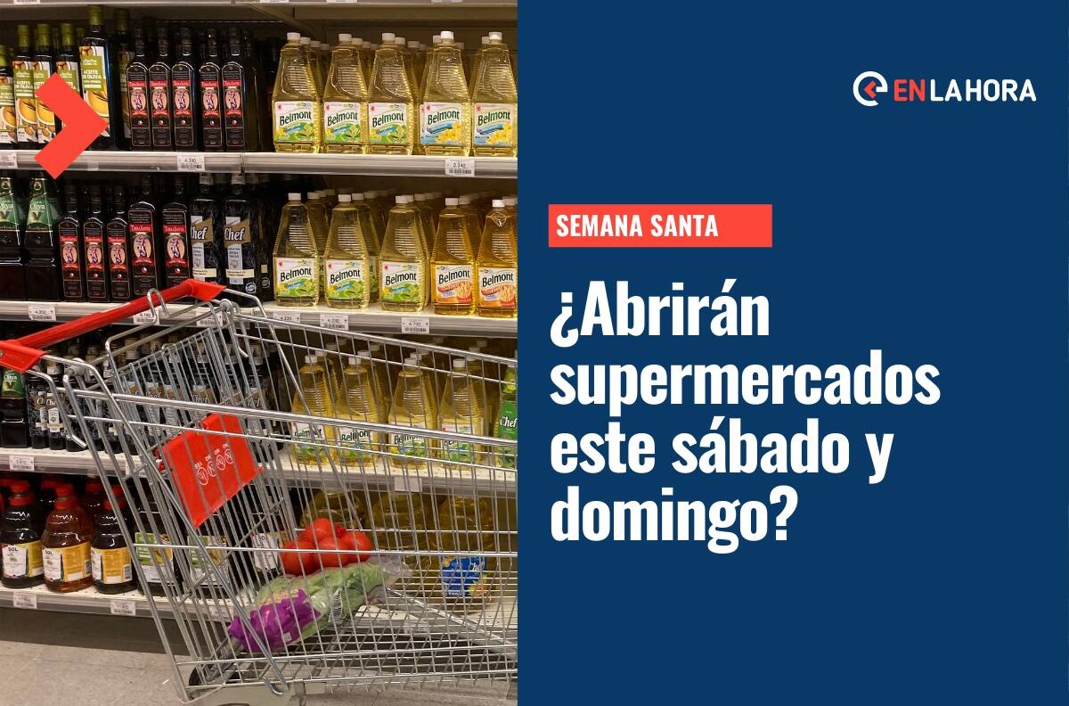 Semana Santa: ¿Abrirán los supermercados este sábado y domingo?