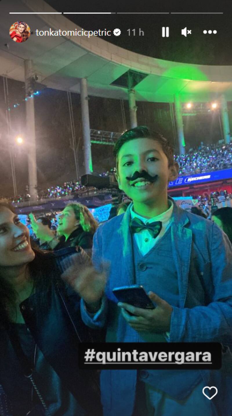 Tonka Tomicic asistió por primera vez a Viña 2023. Créditos: @tonkatomicicpetric