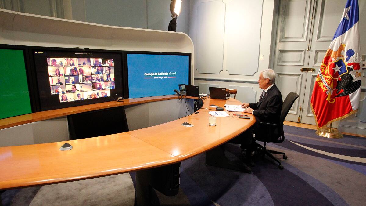 Sebastián Piñera tuvo reunión con ex Presidentes por la pandemia