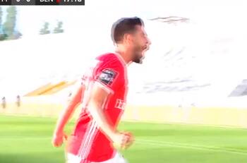Pase atrás y gol: Pizzi puso en ventaja al Benfica sobre Portimonense