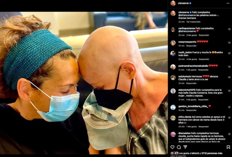 Claudia Conserva saluda a Fran Conserva por su cumpleaños. Créditos: Instagram.