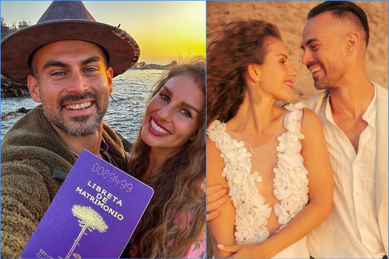 Jimmy Lavín y Kira Huberman celebraron su matrimonio. Créditos: Instagram.